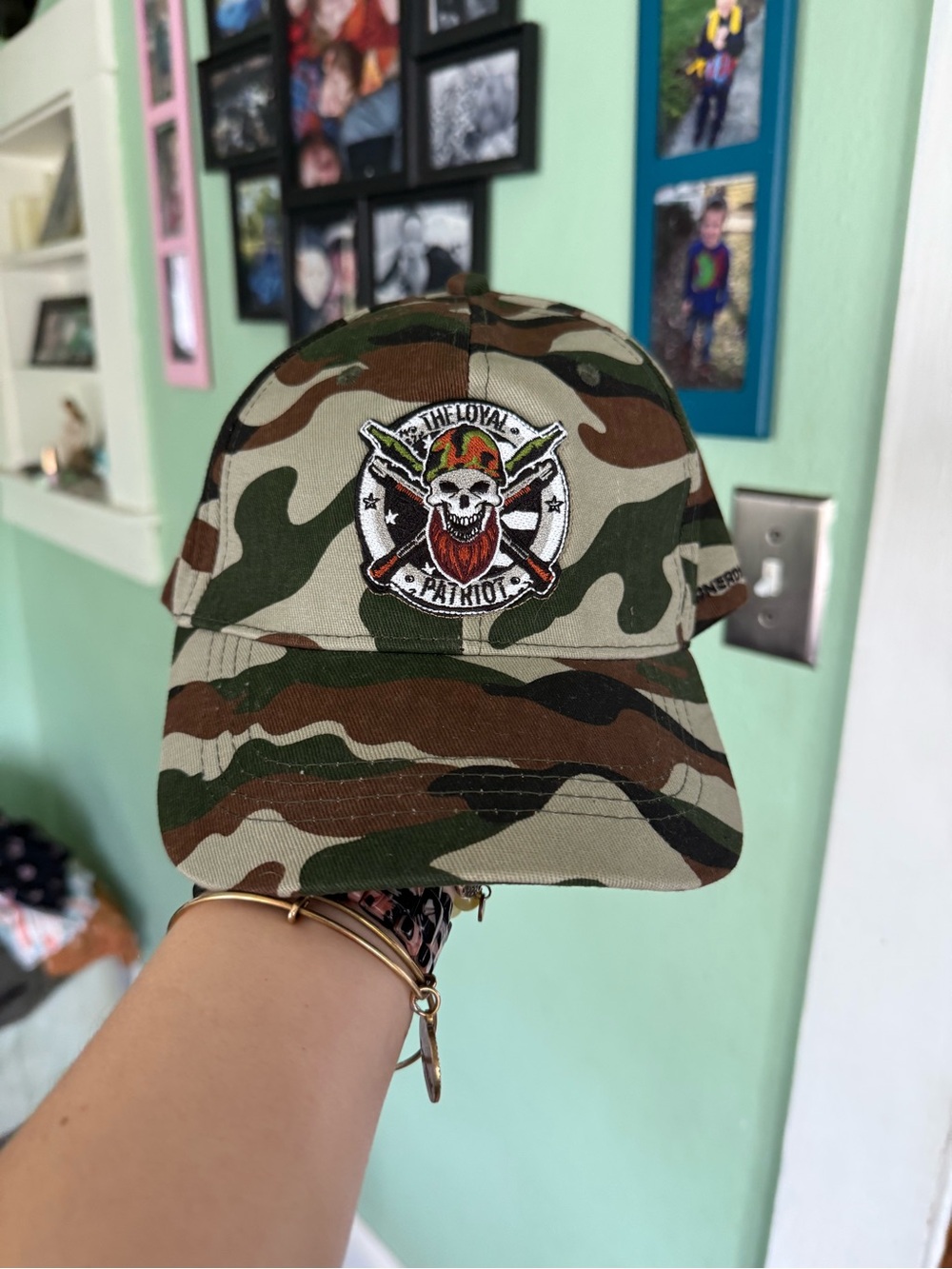 The Loyal Patriot Camo Baseball Cap - Green/Brown